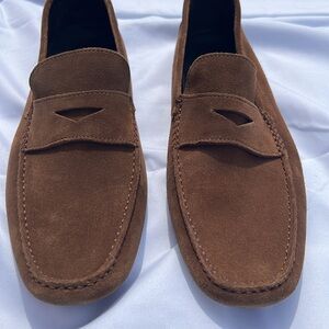 To Boot New York - Brown Suede Penny Loafer Drivers - Size 10